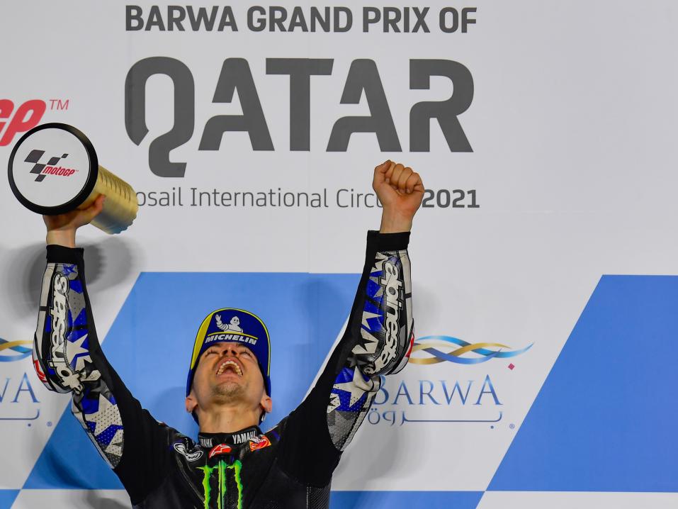 Yamahan Maverick Viñales kuittasi sarjan avauskisan voiton Qatarissa.