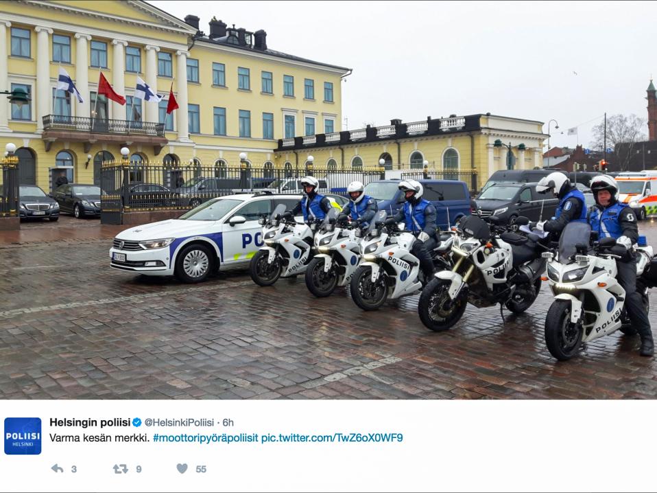 Kuva: Helsingin Poliisin Twitter-tili.