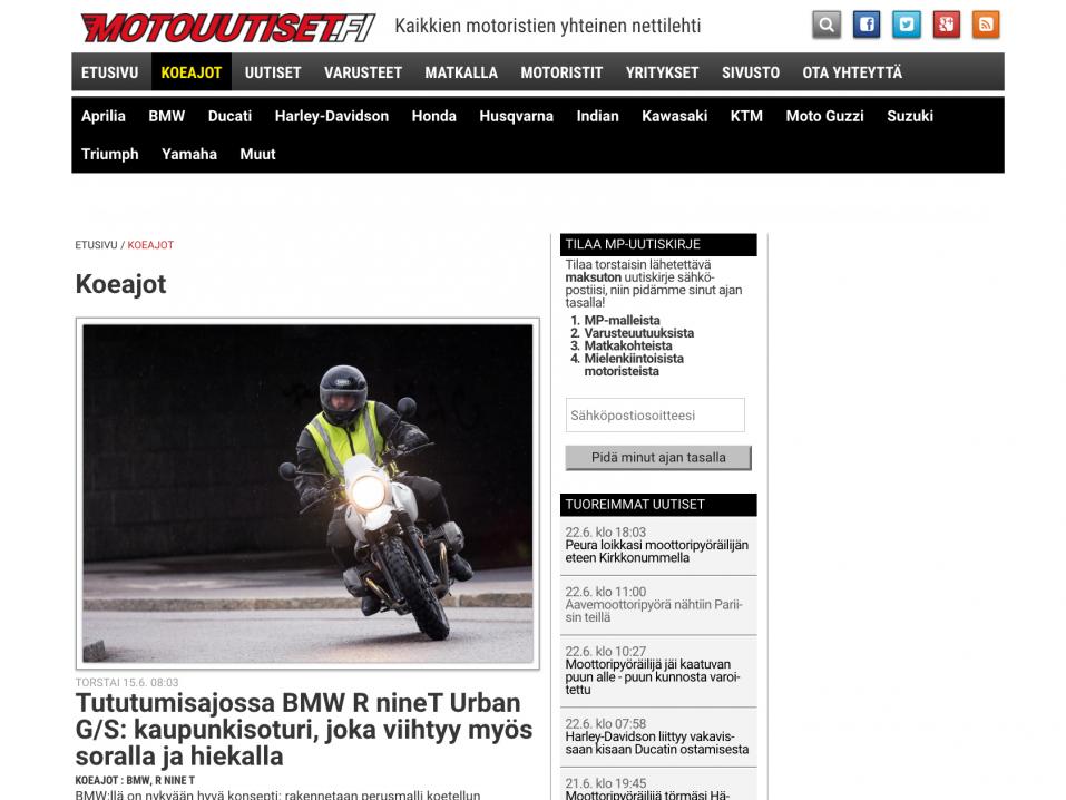 Kuvassa Motouutiset.fi 