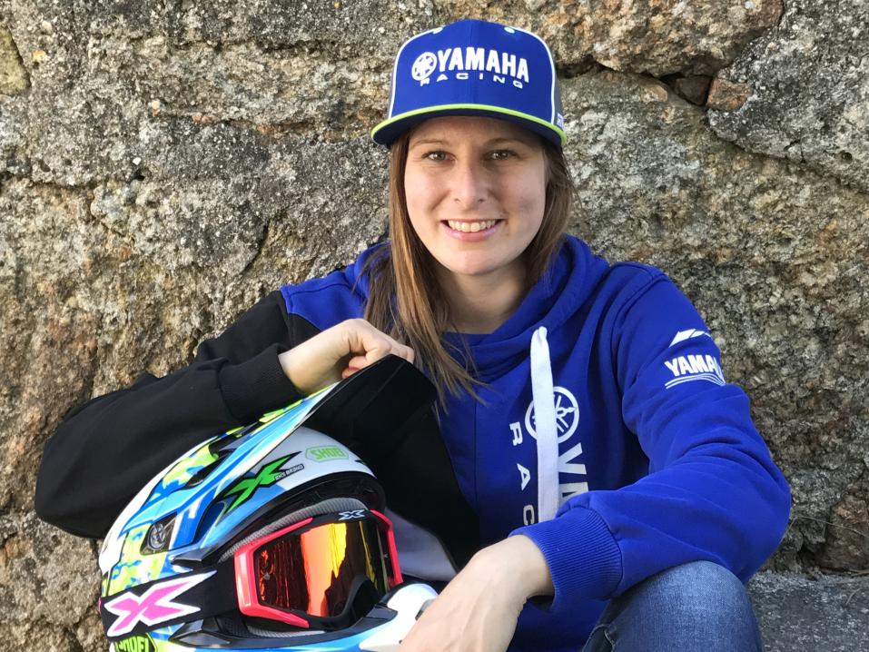 Marita Nyqvist jatkaa tulevankin kauden Yamaha Motor Teamiin kuskina. Kuva Antti Peltola.