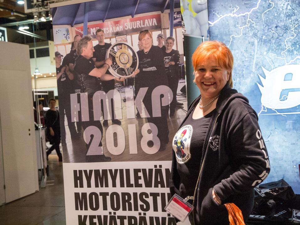 HMKP 2018 projektipäällikkö Marja Suominen toivottaa kaikki motoristit tervetulleiksi Ouluun.