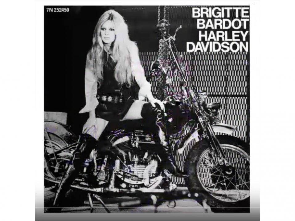 Brigitte Bardot ja Harley-Davidson.
