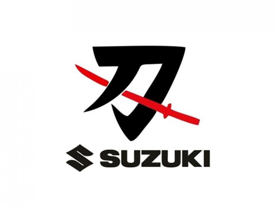 Suzukin tuttu Katana-logo.