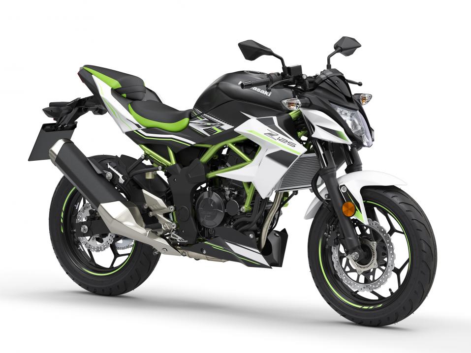 Moottoripyörät ovat vähäpäästöisiä. Tässä 2019 Kawasaki Z125.