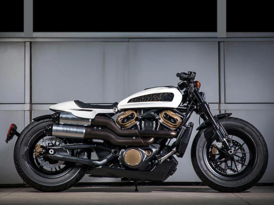 Harley-Davidsonin suuritehoinen 1250 Custom -prototyyppi, joka saattaa tulla markkinoille 2021.