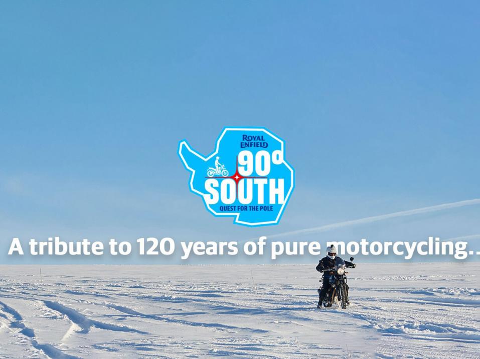 Royal Enfield: maailman vanhimman yhtämittaisesti toimineen moottoripyörävalmistajan 120-vuotisjuhlamatka Etelänavalle 2021.