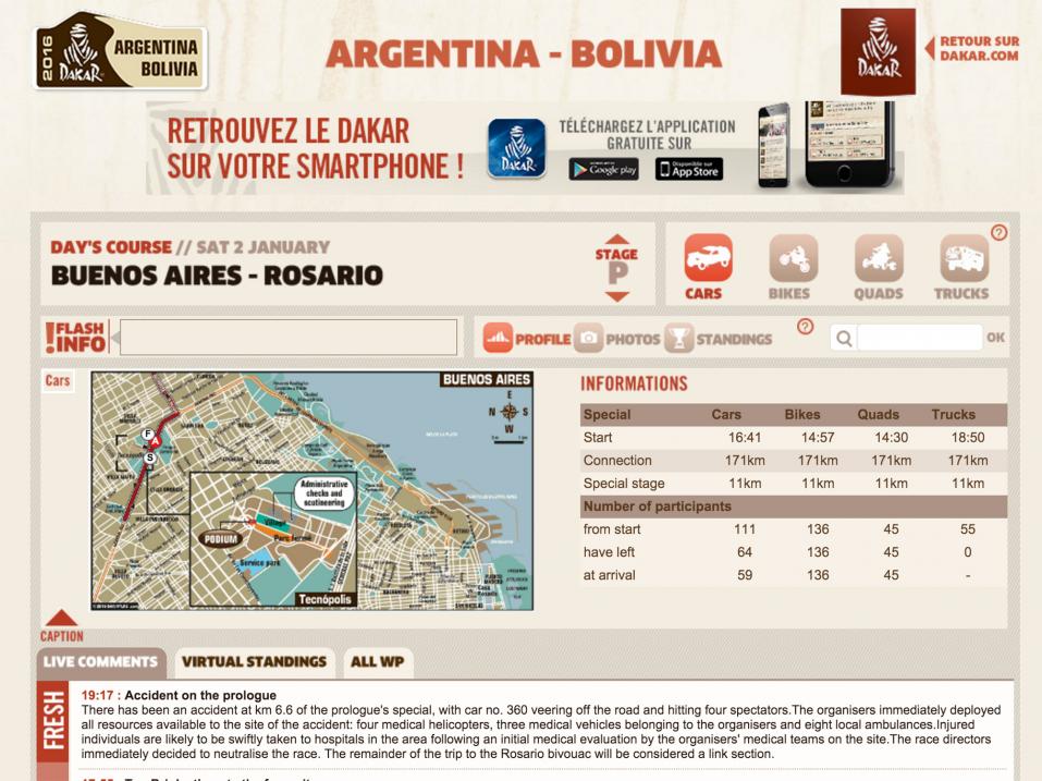 Argentiinassa ja Boliviassa seuraavan parin viikon ajan ajettavan Dakar-rallin uutisia voit seurata Dakar-rallin virallisen sivuston kautta.