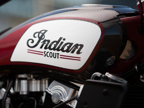 Indian Scout FTR750 flat-track racer.
