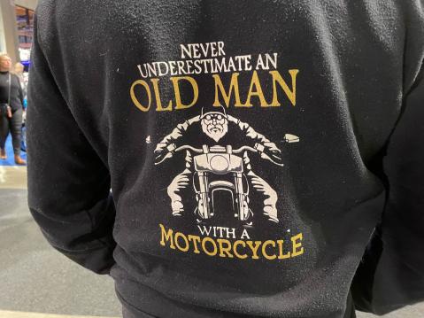 Never underestimate an old man with a motorcycle.