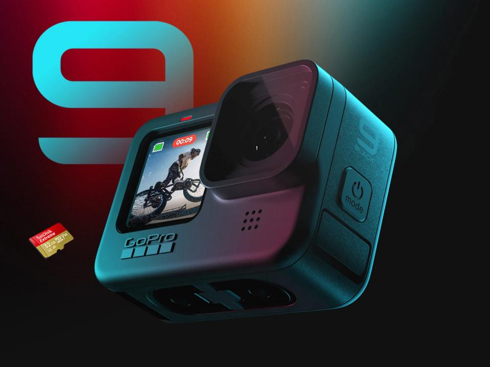 GoPro Hero9:ssä on nyt näyttö myös edessä. Sen koko on 1,4 tuumaa ja takapuolen isomman kosketusnäytön 2,27 tuumaa.