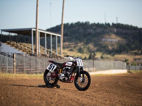 Indian Scout FTR750 flat-track racer.