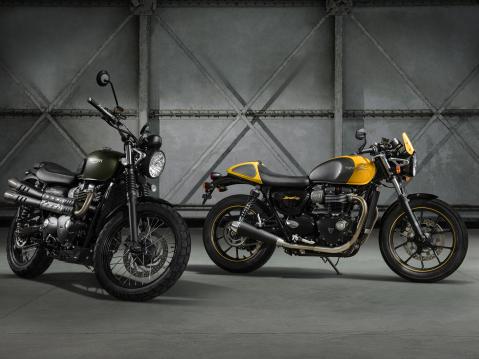 Triumph Street Scrambler ja Street Cup mallit vuodelle 2017.