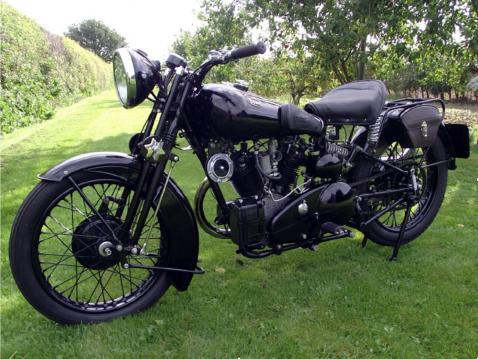 1934 Brough Superior Black Alpine.