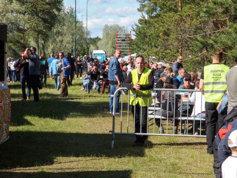 Järjestysmiehillä on tapahtuman sujumisesta suuri vastuu.