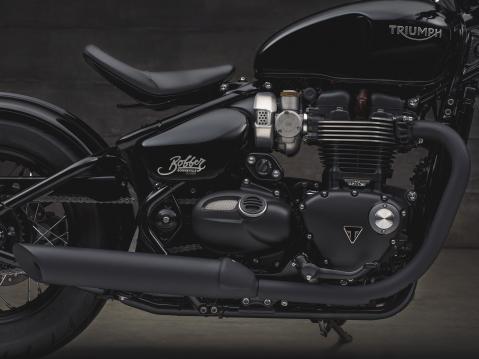 Triumph Bonneville Bobber Black vuosimallia 2018.