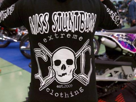 Miss Stuntbum Extreme Clothing.