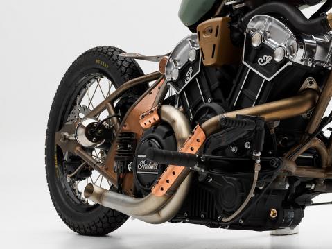 Fred Juarezin rakentama voittanut Scout Bobber-versio.