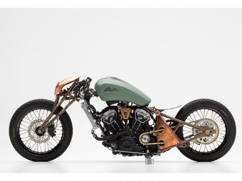 Fred Juarezin rakentama voittanut Scout Bobber-versio.