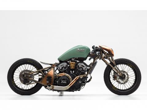 Fred Juarezin rakentama voittanut Scout Bobber-versio.