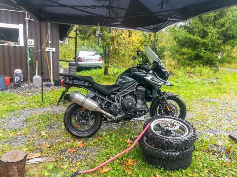 Triumph Tiger 1200 XCA. Kuva Tommi Lumiaho.