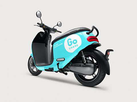 GoShare ja Gogoro Smartscooter.