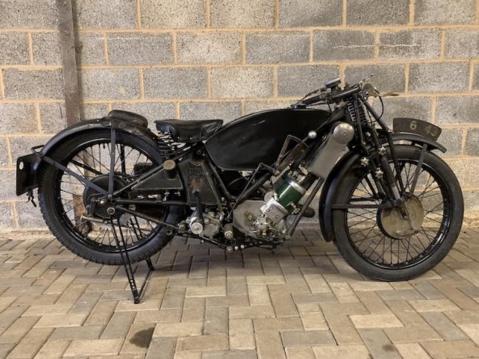 1929 Scott TT Race Bike.