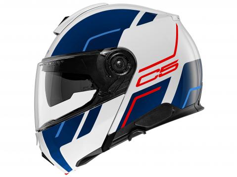 Uusi Schuberth C5 ja aerodynaaminen kuori.