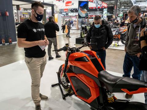 Kotimainen Verge Milanon EICMA-messuilla.