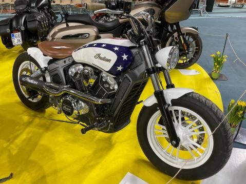 Indian Scout 69 ABC `Evel Knievel´ vm. 2015 Omistaja Antti Pesonen