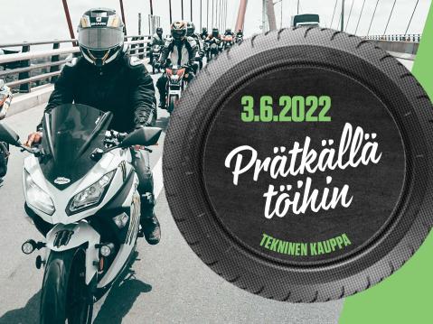 Prätkällä Töihin -päivä on 3.6.2022. Laita kalenteriin.