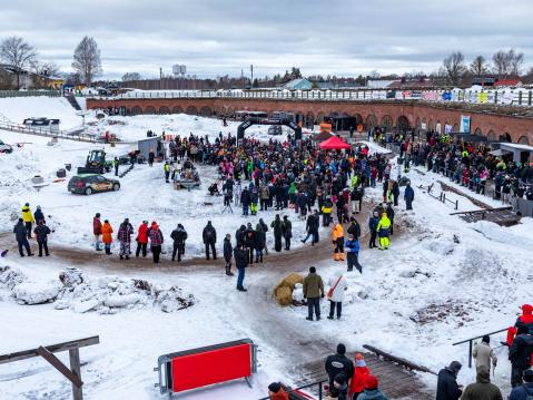 Palkintojenjaon jälkeen.