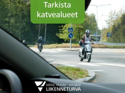 Henkilöauton katvealueissa on vaaransa isommista ajoneuvoista puhumattakaan.