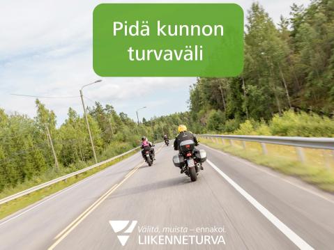 Kunnollinen turvaväli tuo turvaa aina ja kaikkialla.