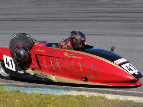 Artiola Sidecar Racing Markku Artiola/Matti Liekari. Kuva: Harjukuvat