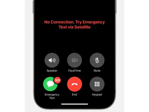 Ei yhteyttä. Kokeile Hätä-SOS satelliittipalvelua.