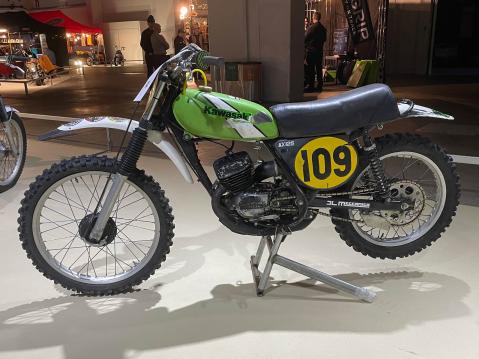 Kawasaki KX 125 vm.-74 moottori: 1-syl, 2-t, luistiohjattu Omistaja: Kai Kivekäs