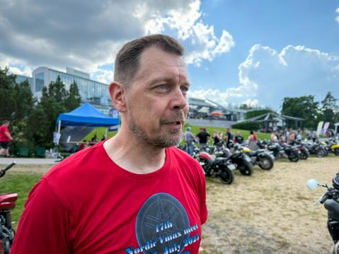 VMax Club Finlandin presidentti Toni Collander oli tyytyväinen tapahtumaan. 'Säätilaus tosin taisi lähteä kahteen kertaan, kun oli niin lämmin'.