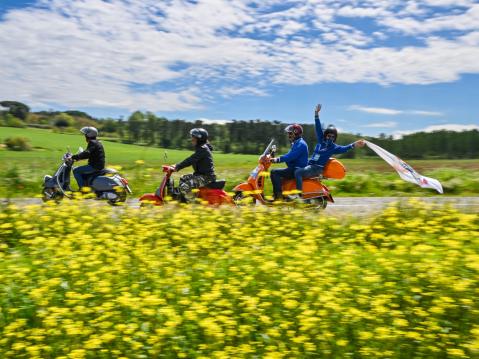 Kuva Vespa-paraatista. Kuva: Vespa.