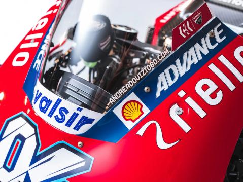 Andrea Dovizioson 2019 Ducati GP19 Desmosedici Factory Race Bike.