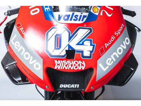 Andrea Dovizioson 2019 Ducati GP19 Desmosedici Factory Race Bike.