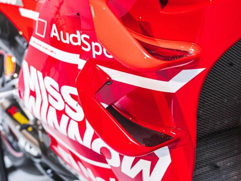 Andrea Dovizioson 2019 Ducati GP19 Desmosedici Factory Race Bike.