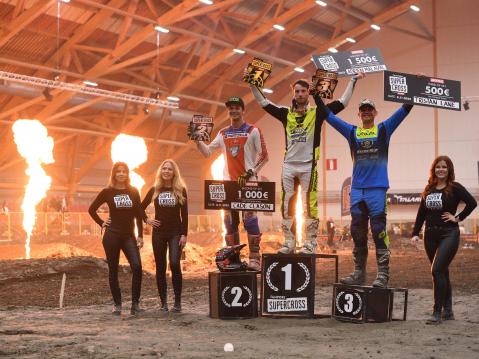 SX1 Top3, Tampere Supercross 2025, lauantai. Kuva Antti Peltola