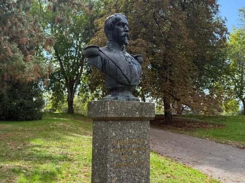 Napoleon III:n patsas.