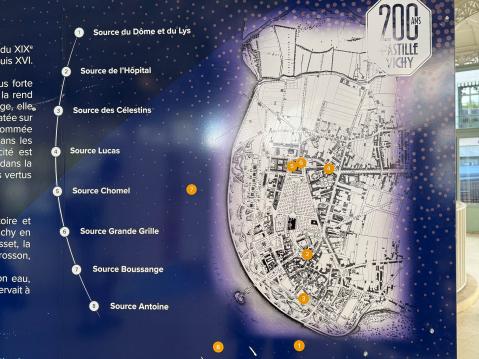 Vichyn alueella on kahdeksan mineraalirikasta lähdettä.