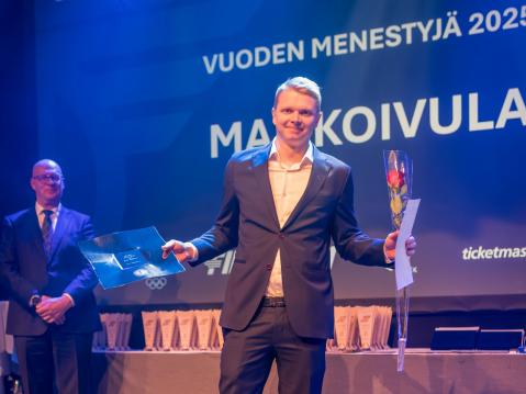 Vuoden 2025 Menestyjä: Max Koivula. Kuva: Jussi Pietarinen Photography.