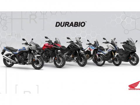 Hondan koko Durabio-osia sisältävä 2026 mallisto.