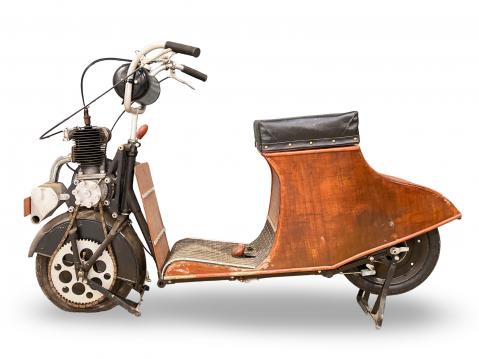Vuosimallin 1920 Autoglider-skootteri.