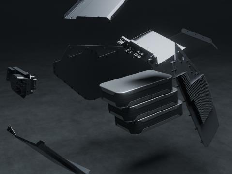 Solid state -akuston osat.