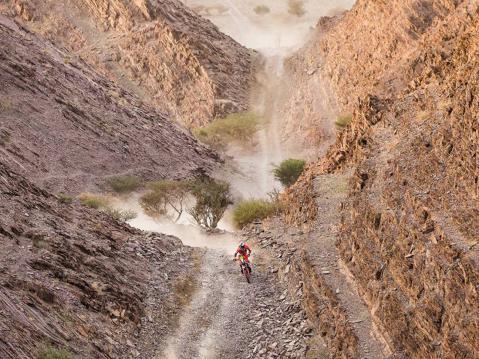 Daniel Sanders otti toisen etapin voiton ja meni kokonaiskisan johtoon. Kuva Dakar Rally.