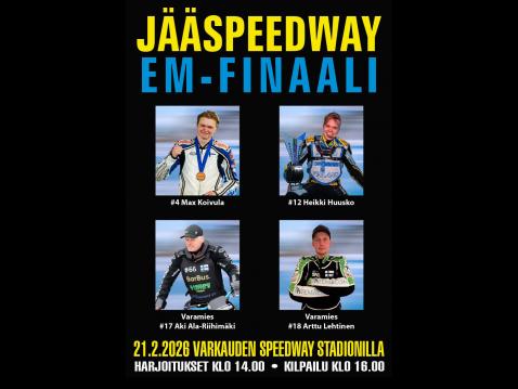 Jääspeedwayn EM-finaali ajetaa Varkaudessa helmikuussa
